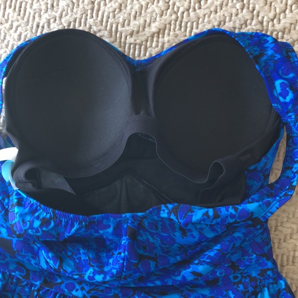 NWT Beach Belle modest tummy control swim suit - Picture 7 of 12